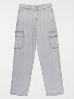 Jean cargo gris bleach garçon (XXS-M)