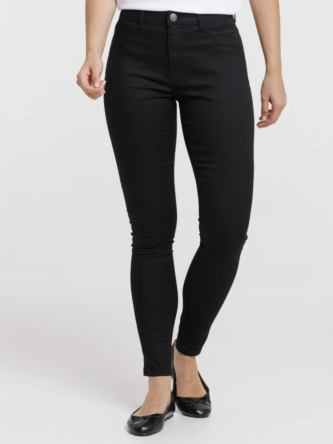 Jean coupe skinny noir femme