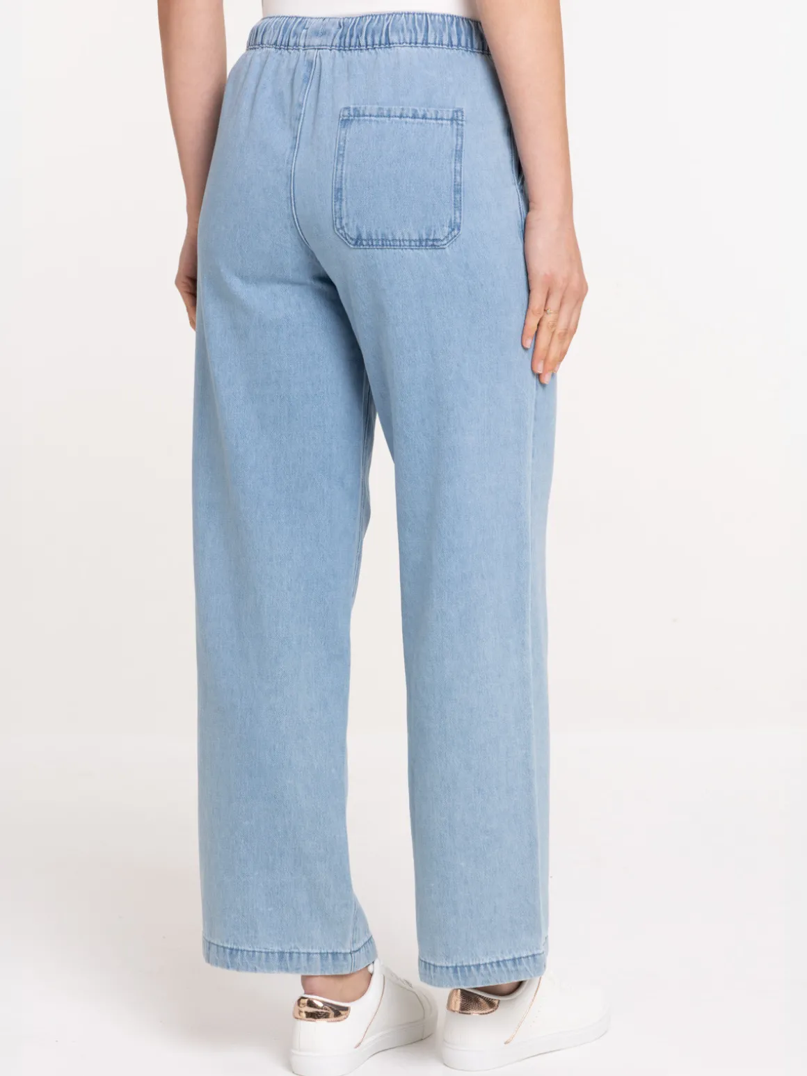 Jean femme wide leg double stone