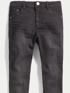Jean fille taille haute noir (10-16A)