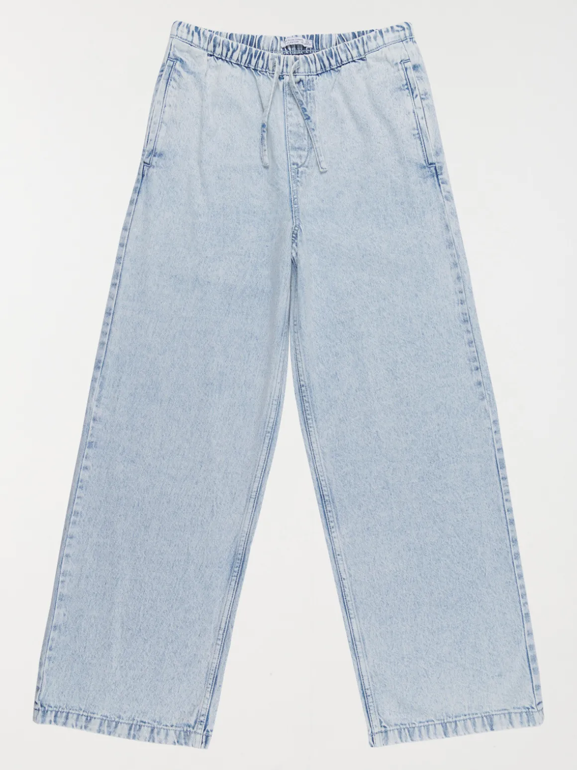 Jean fille wide leg bleach snow (XXS-M)