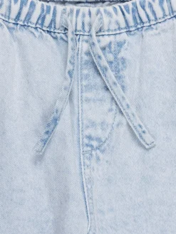 Jean fille wide leg bleach denim (3-12A)