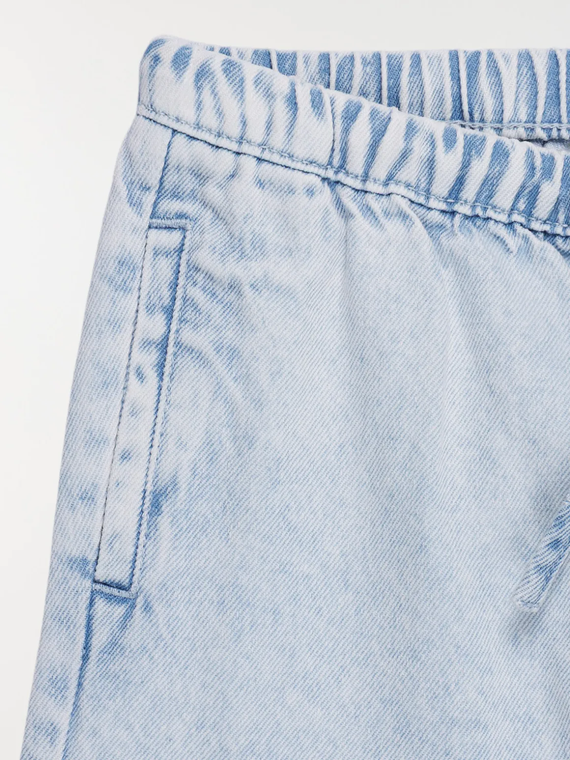 Jean fille wide leg bleach denim (3-12A)