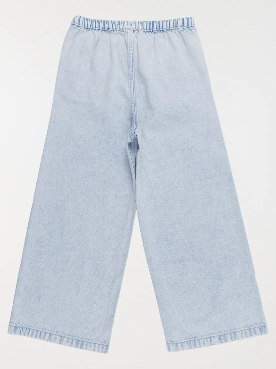 Jean fille wide leg bleach denim (3-12A)