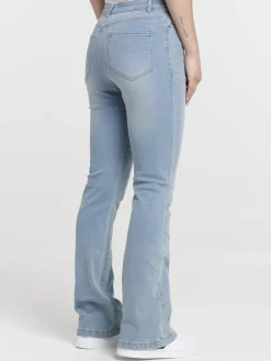 Jean flare bleached femme