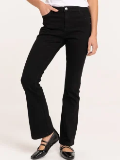 Jean flare noir femme