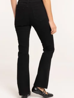 Jean flare noir femme