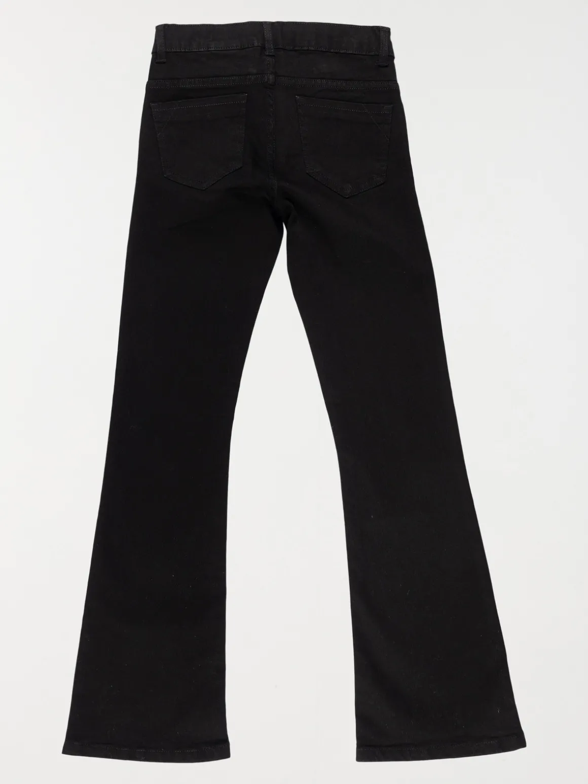 Jean flare noir fille (XXS-M)