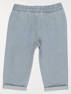 Jean élastiqué bleach fille (3-36M)