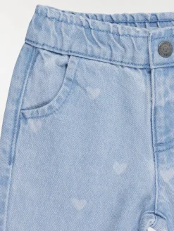 Jean motif coeur fille (6-36M)