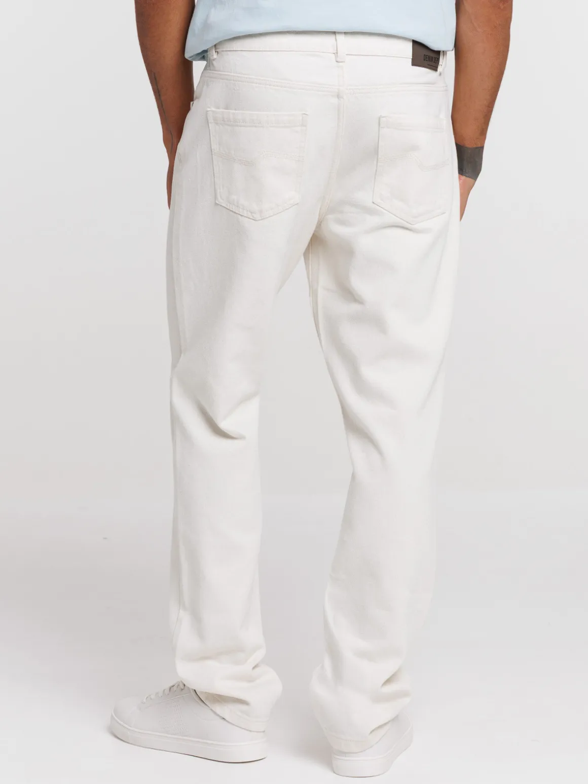 Jean regular homme coloris ivoire