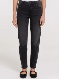 Jean regular noir femme