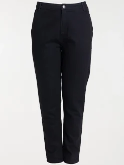 Jean regular noir grande taille femme