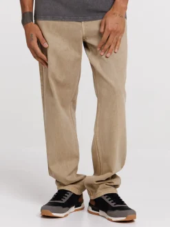 Jean relaxed light camel homme