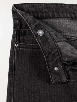 Jean relaxed noir bleach garçon (XXS-M)