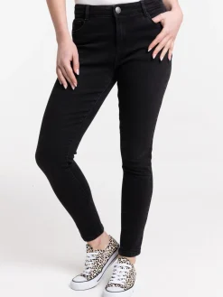 Jean skinny 7/8 noir femme