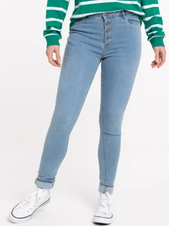 Jean skinny bleached femme