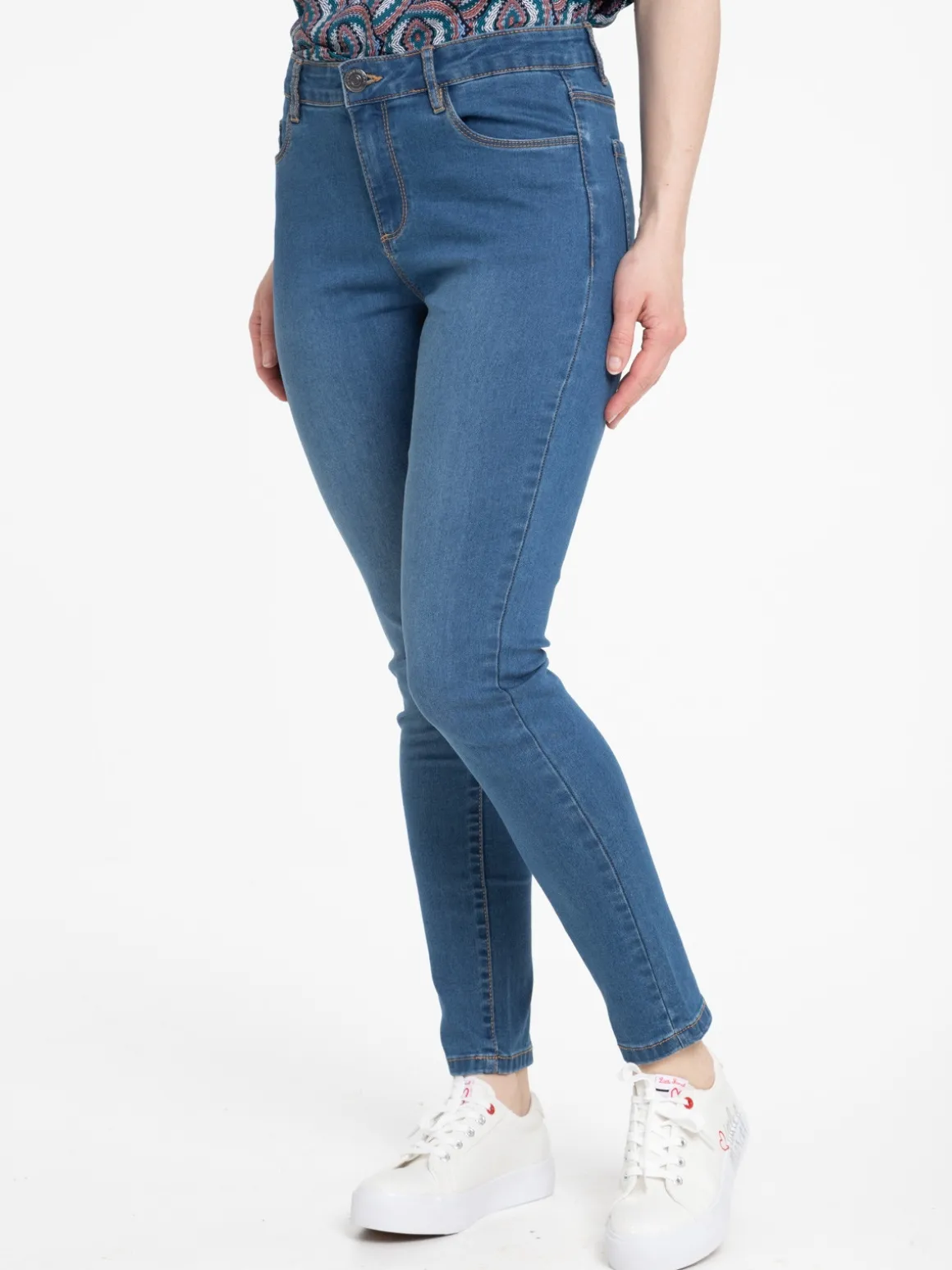 Jean skinny 7/8ème stone femme