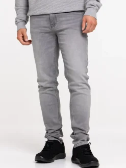 Jean slim gris homme