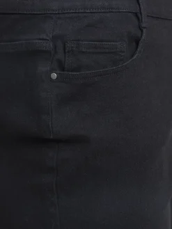 Jean slim noir grande taille femme