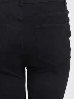 Jean slim noir grande taille femme