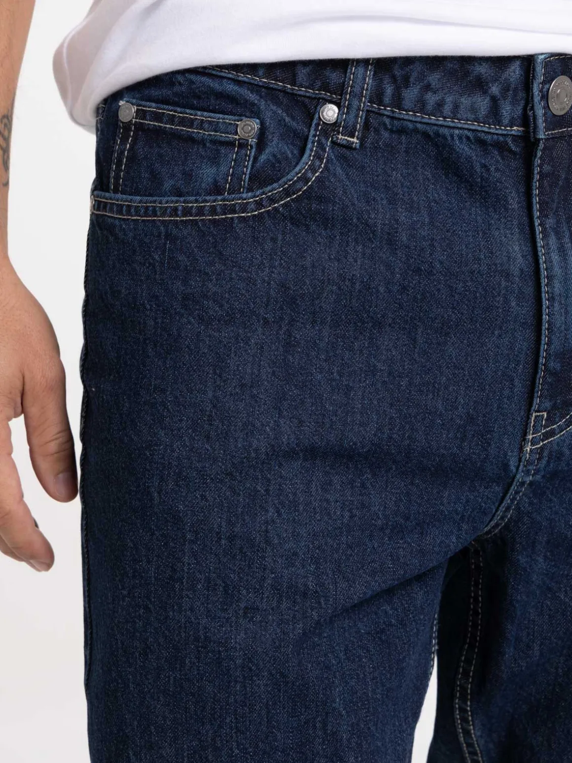 Jean straight brut 100% coton homme