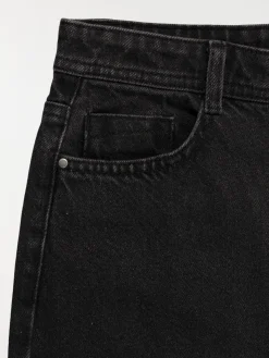 Jean straight fille noir (XXS-M)