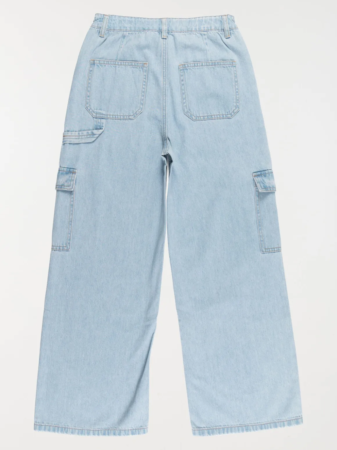 Jean wide leg bleached fille (XXS-M)