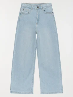 Jean wide leg bleached fille (XXS-M)