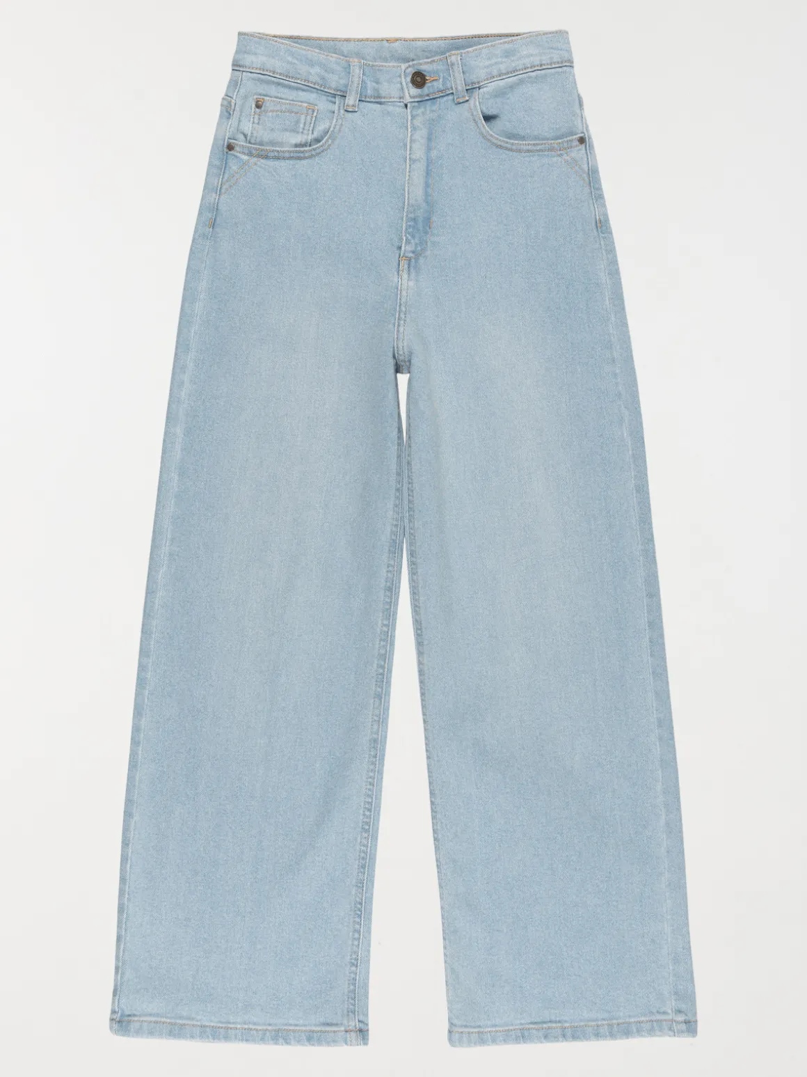 Jean wide leg bleached fille (XXS-M)