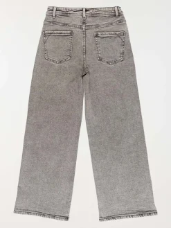Jean wide leg gris neige fille (XXS-M)