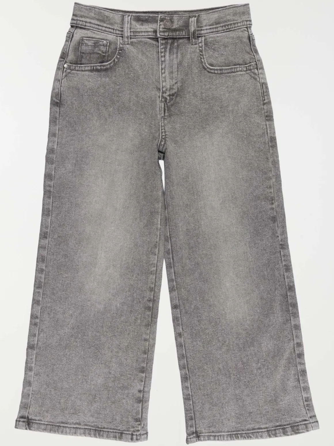 Jean wide leg gris neige fille (3-12A)
