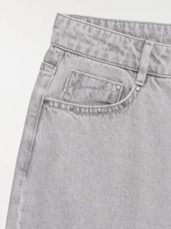 Jean wide leg gris neige fille (XXS-M)