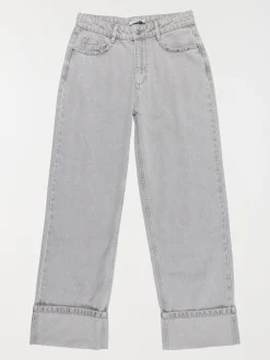 Jean wide leg gris neige fille (XXS-M)