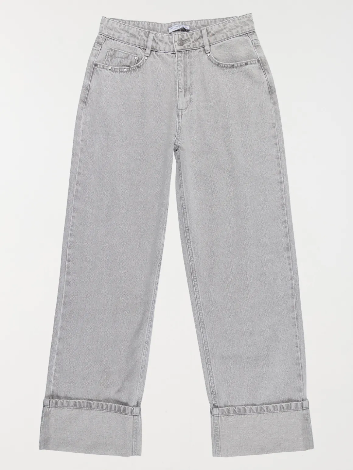 Jean wide leg gris neige fille (XXS-M)