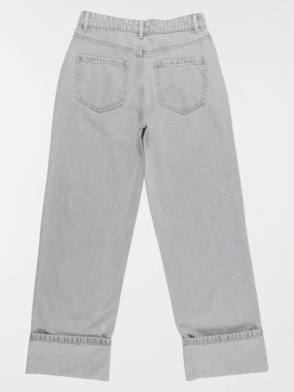 Jean wide leg gris neige fille (XXS-M)