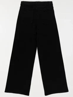 Jean wide leg noir fille (XXS-M)