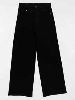 Jean wide leg noir fille (XXS-M)