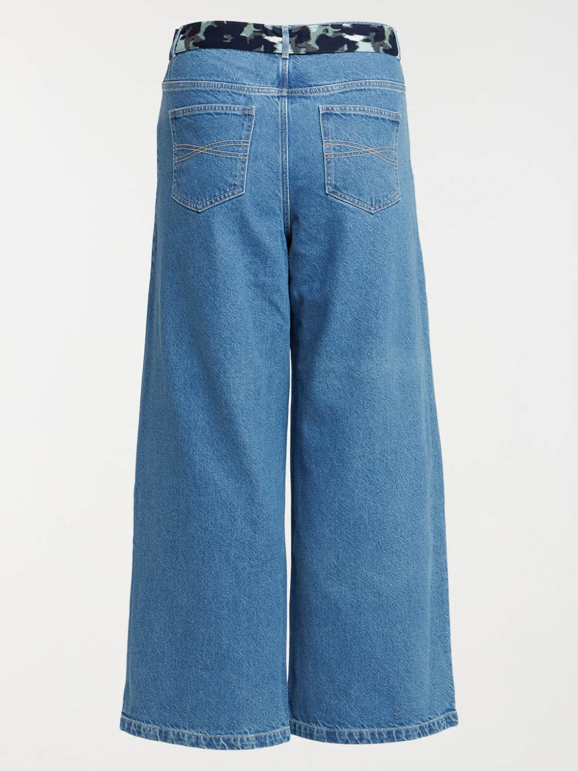 Jean wide leg stone grande taille femme