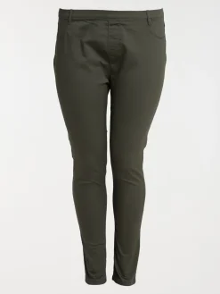 Jegging kaki quite grande taille femme