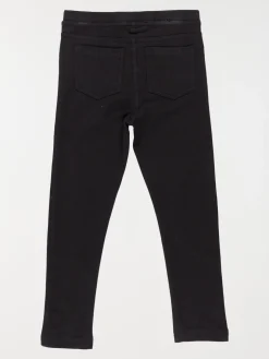 Jegging uni noir fille (3-12A)