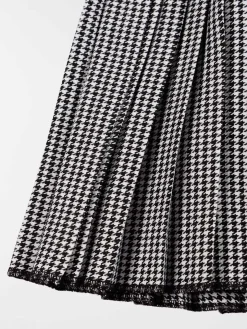 Jupe à carreaux noire fille (4-12A)