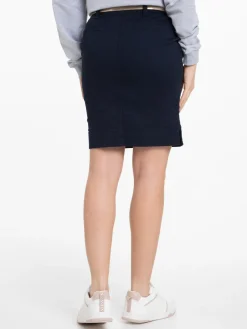 Jupe chino marine navy femme