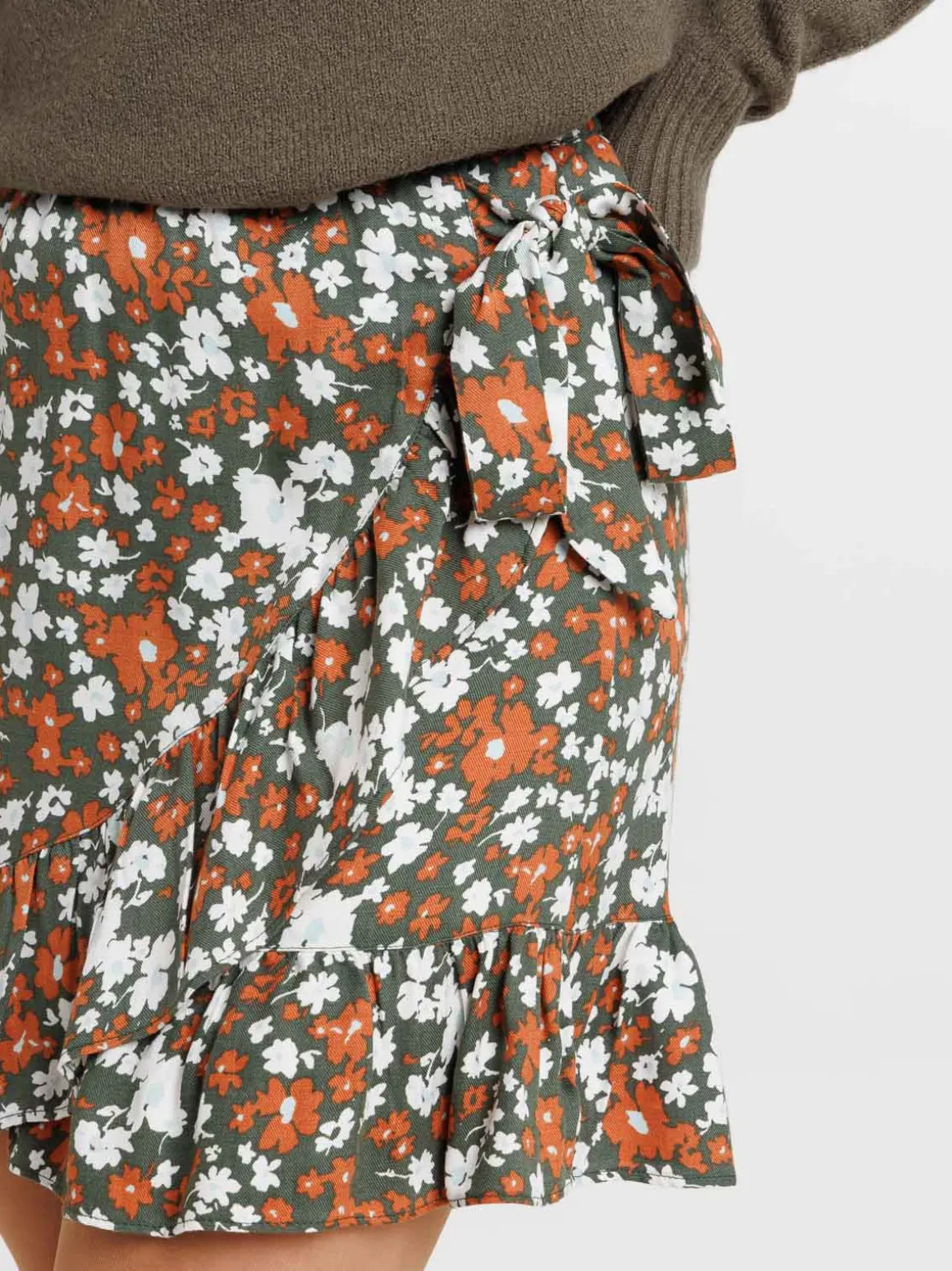 Jupe courte fleurie femme
