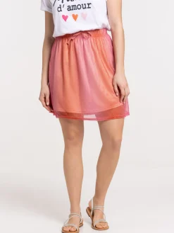 Jupe courte plissée femme