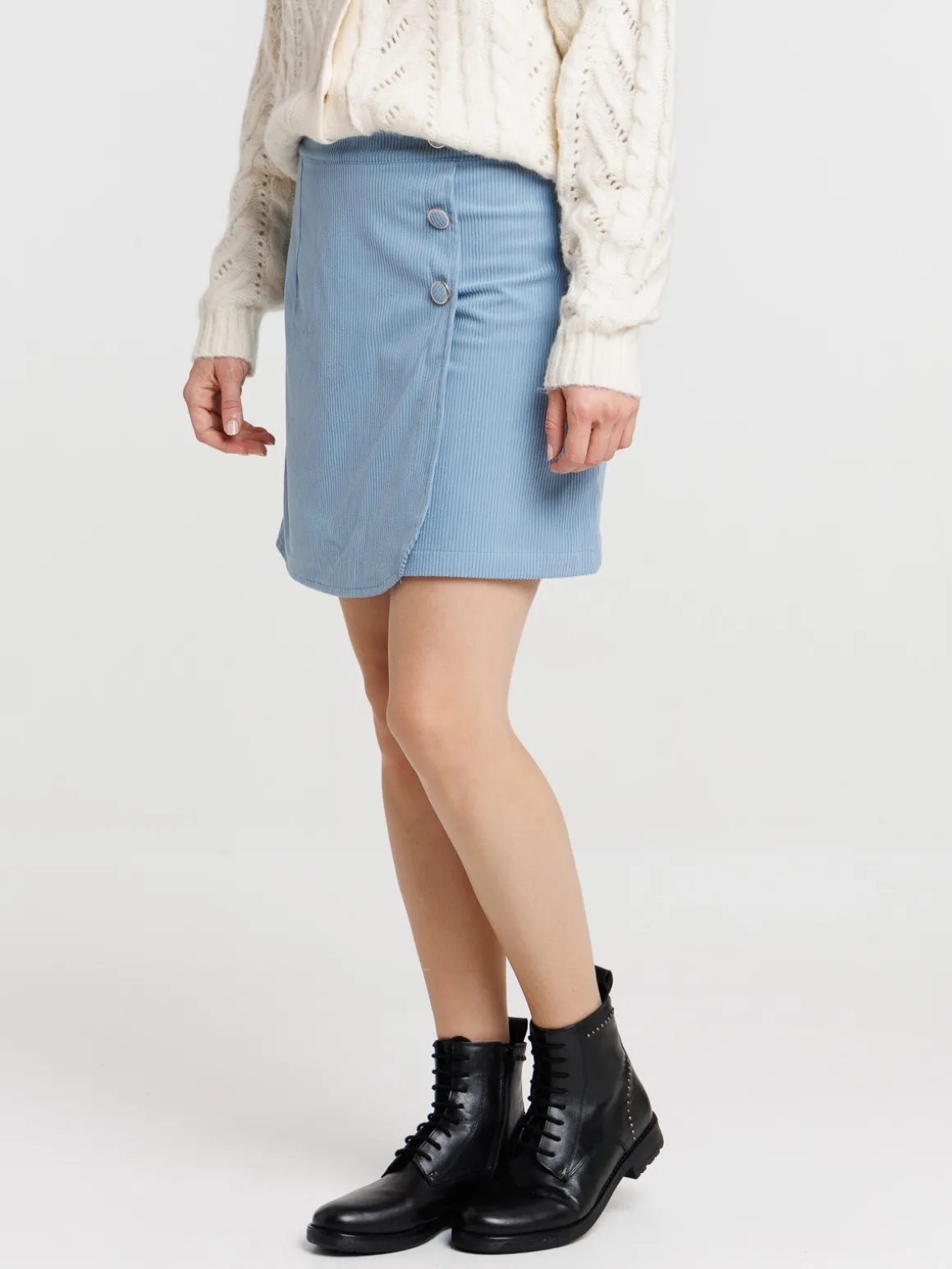 Jupe courte velours femme