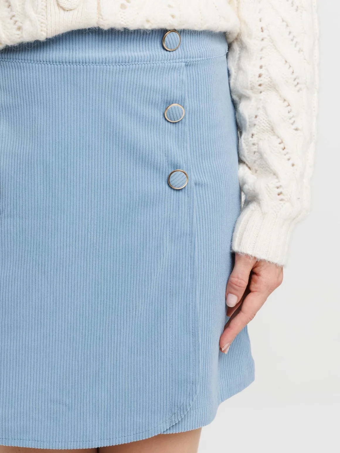 Jupe courte velours femme
