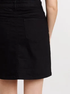 Jupe en jean noire femme