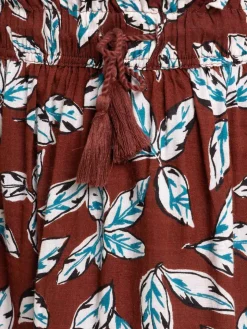Jupe imprimé tropical femme