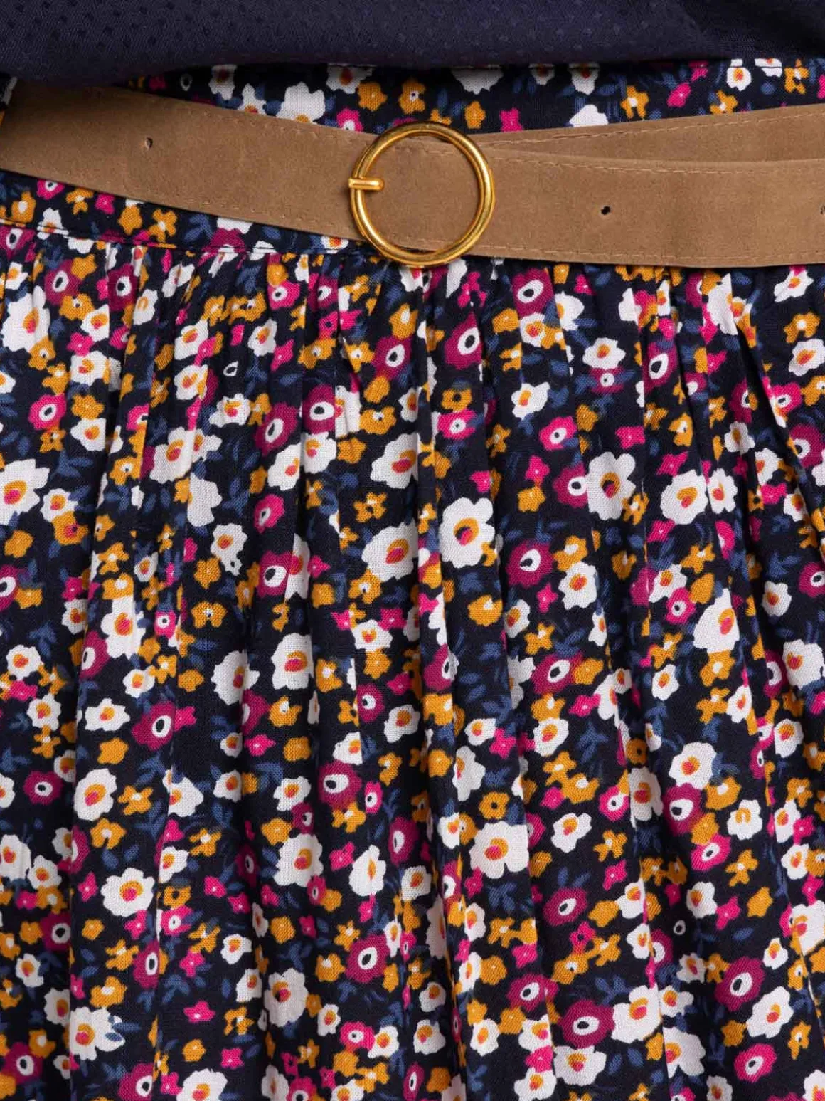 Jupe imprimée avec ceinture femme